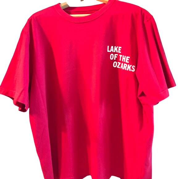 Upcycled Lake of the Ozarks Tee: Landmarks & Marinas Graphics, Size XL - Picture 2 of 12
